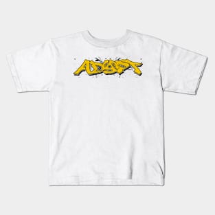 Adapt 45 (yellow with black splatter) Kids T-Shirt